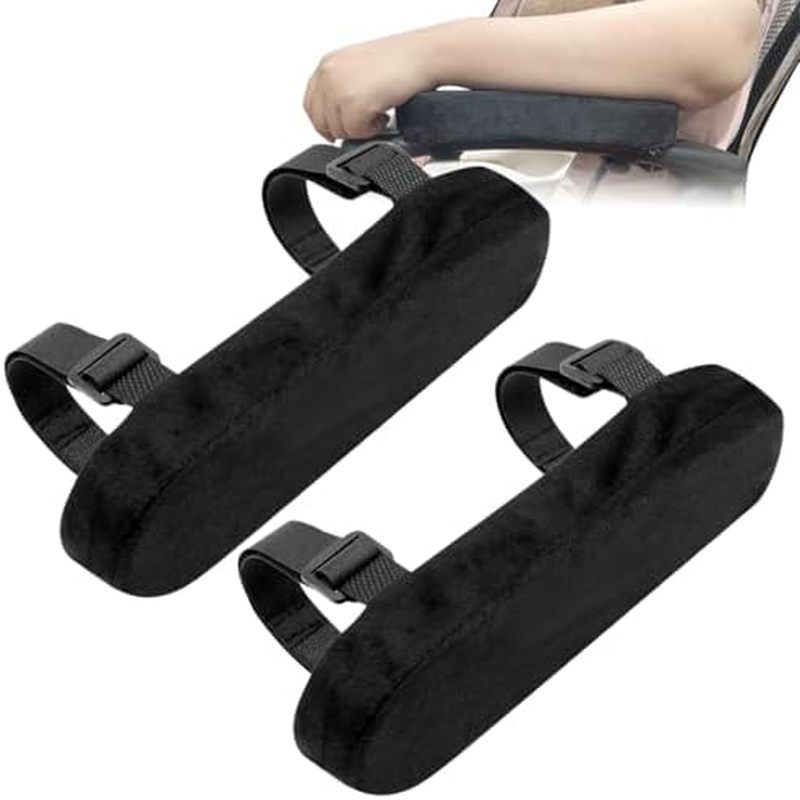 Thick Memory Foam Office Chair Armrest Pads,2PCS Ergonomic Armrest Covers for Elbow Support, Pressur