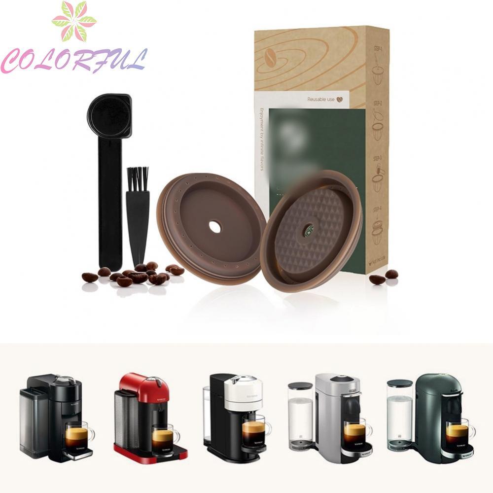 Reusable-Vertuo Silicone Cap-Lids To Refilled Capsules For Nespresso VertuoLine