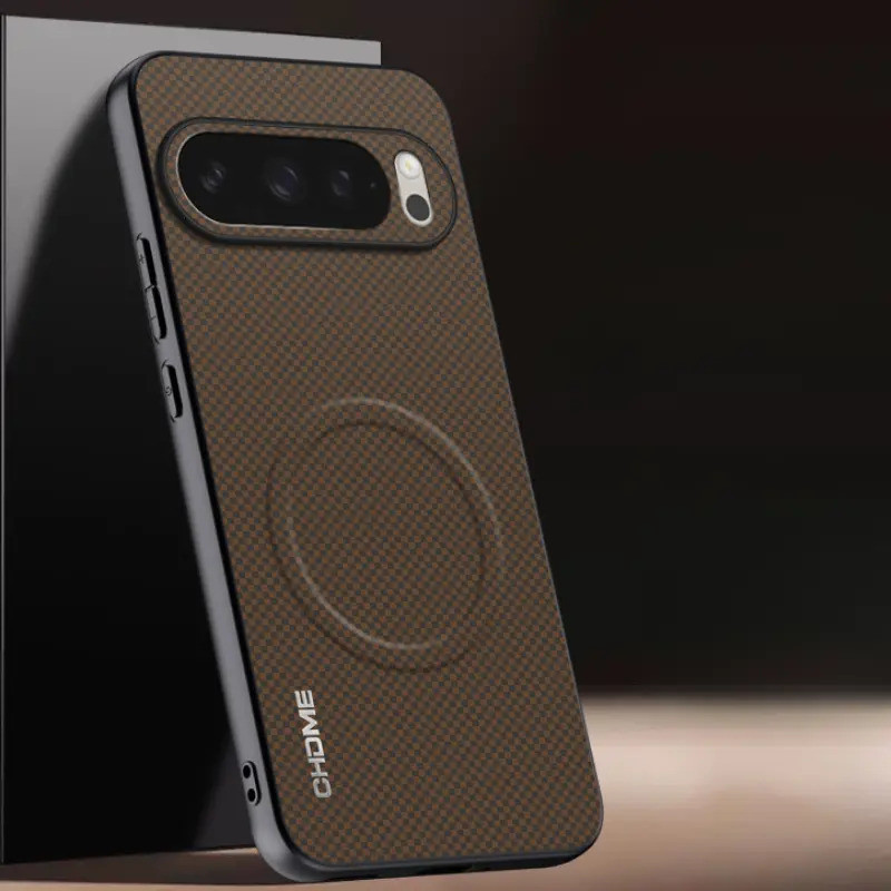 Da PU Từ Tính Dành Cho Google Pixel 10 Pro XL Họa Tiết Ốp Lưng Silicon Bảo Vệ Điện Thoại Cho Google 