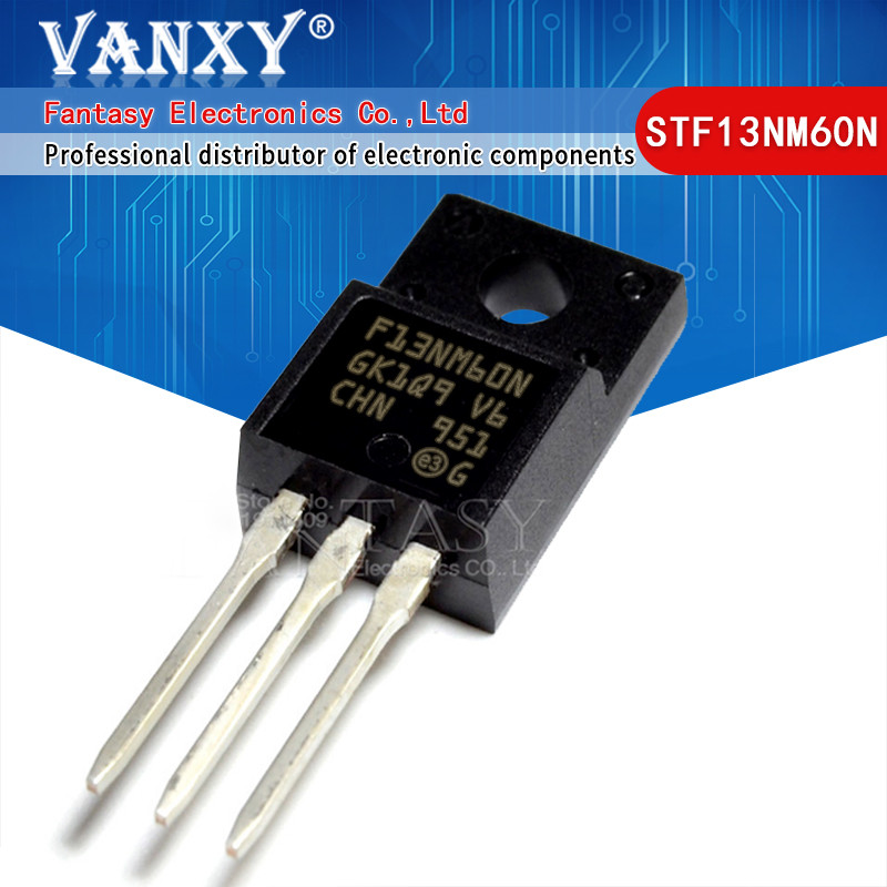 10 CÁI STF13NM60N TO-220F 13NM60N TO220 13NM60 F13NM60N STF13NM60 bóng bán dẫn MOS FET mới