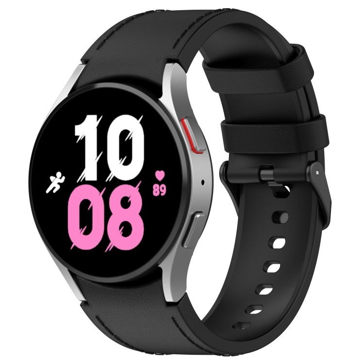 Để giao hàng Dây đeo đồng hồ khóa màu đen bằng da silicon cho Samsung Galaxy Watch 6 / Samsung Galax