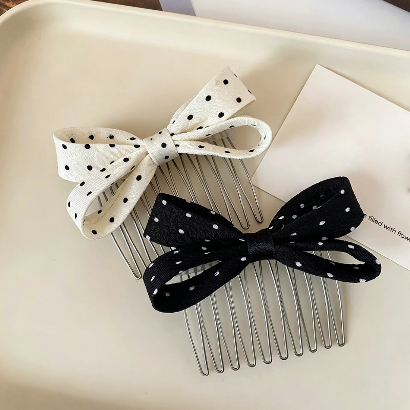 💋loli💋Set Kẹp Xược Tóc Đính Nơ CHẤM BI Cho Nữ Làm Phồng Tóc Mẫu Mới Nhất Siêu | BigBuy360 - bigbuy360.vn