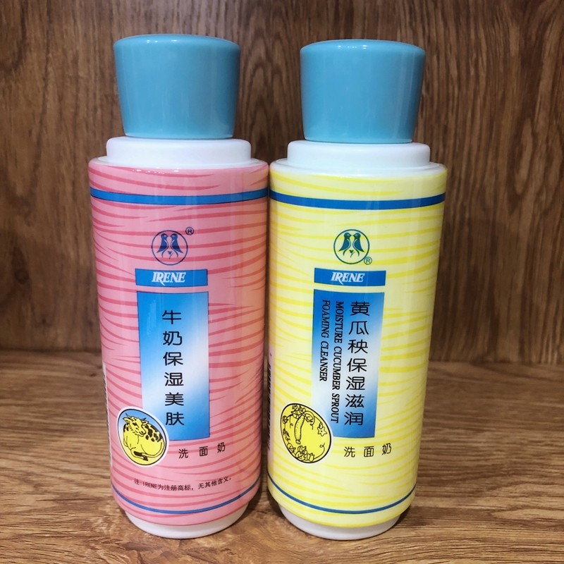 Sữa rửa mặt IRENE Sữa dưỡng ẩm Da dưỡng ẩm Làm sáng da Dưa chuột Nhẹ nhàng Dưỡng ẩm IRENE Sữa rửa mặ