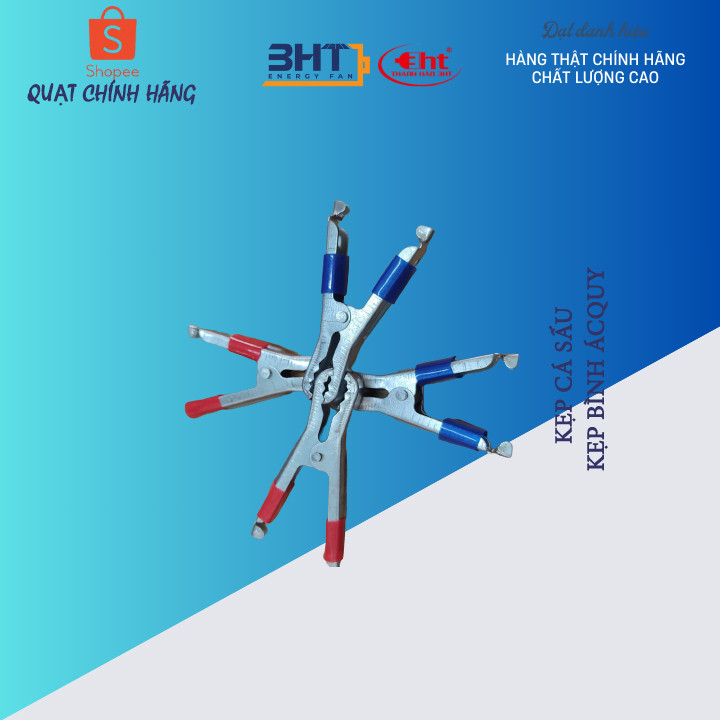 Kẹp Bình Ác Quy Xanh Đỏ 30A - 7Cm - 1 cặp