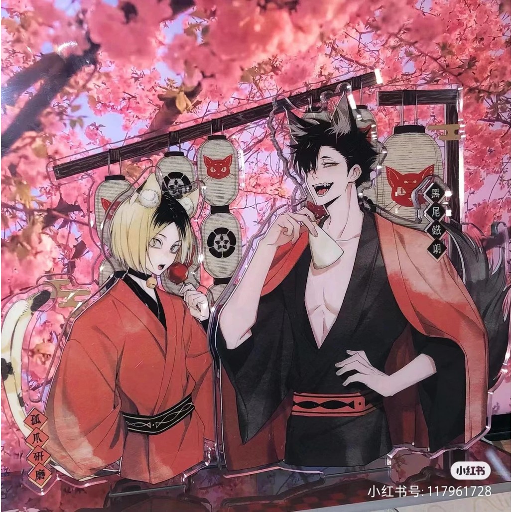 Standee anime Haikyuu mô hình mica nhân vật Kenma Kuroo Hinata Kageyama Bokuto Miya Atsumu trang trí