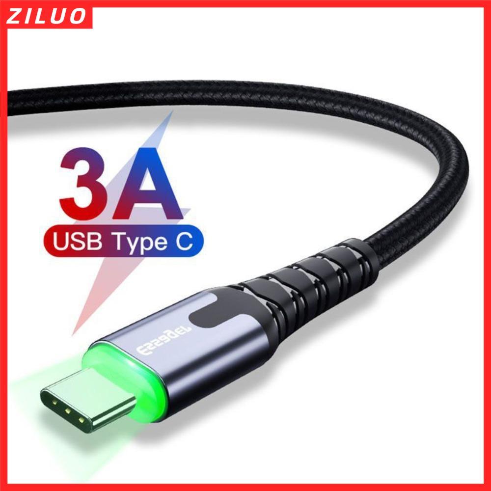 Cáp USB ZILUO, Dây dữ liệu LED Essager, Cáp sạc nhanh Micro / Type-c 1M / 2M / Cáp sạc