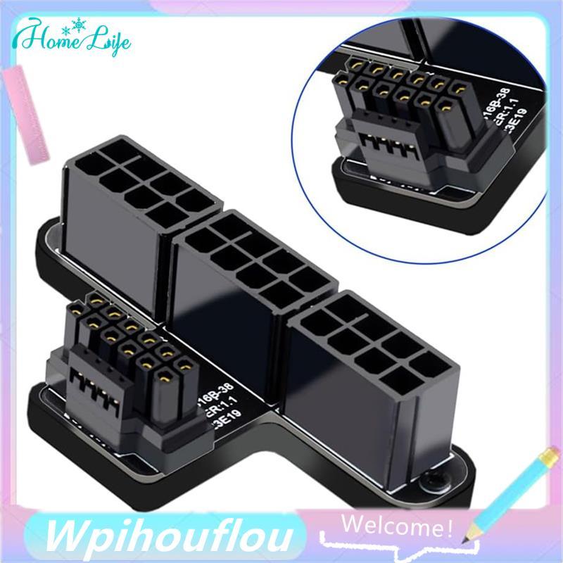 [HoME & life] Ba đầu nối nguồn 90 độ ATX 8Pin Mô-đun công suất 16Pin ATX 3.0 12VHPWR Card đồ họa Bộ 