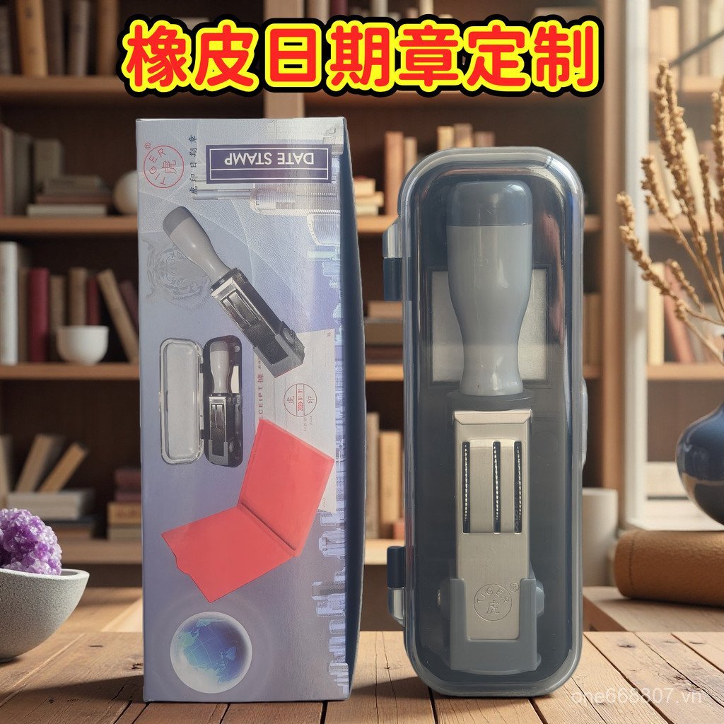 Ngày Tem Có Thể Điều Chỉnh Handmade Cao Su Ngày Tem Chữ Ký Tem Sổ Tay Hổ Tem Ngày Tem Chất Liệu Tem 