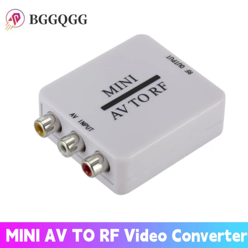 Bộ chuyển đổi video Mini RCA AV CVSB sang RF Hộp chuyển đổi video HD 67,25 / 61.25 MHz AV sang RF Bộ
