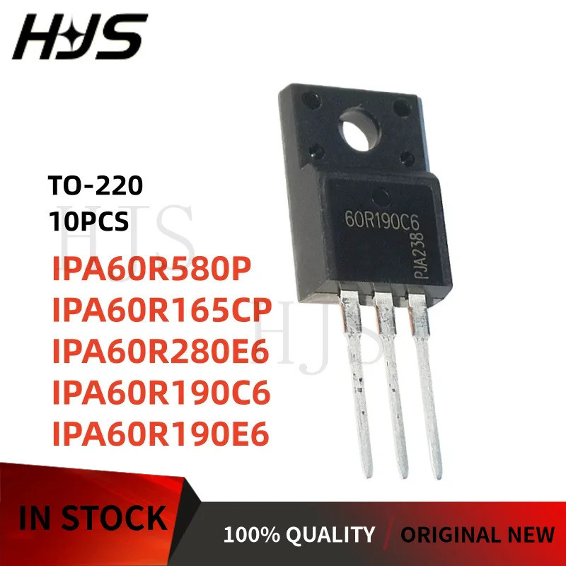 10 Cái Mới 60R580P 6R165P 6R280E6 6R190C6 6R190E6 TO-220 IPA60R580P IPA60R165CP IPA60R280E6 IPA60R19
