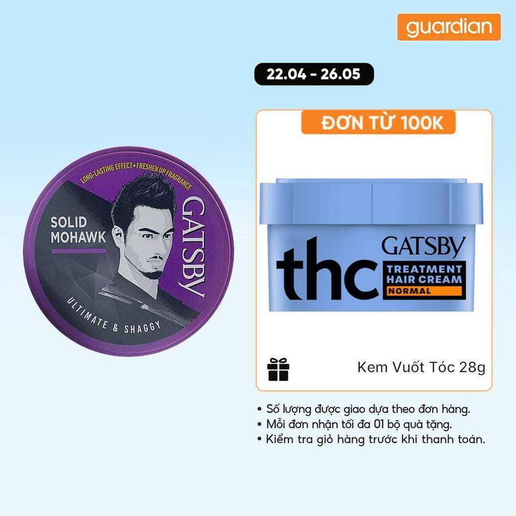 Wax Tạo Kiểu Tóc Tím Gatsby 75Gr