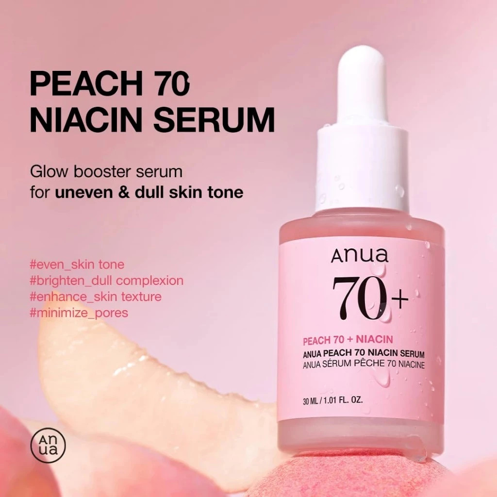 ANUA Peach 70 Niacin 30ml erum Dưỡng Sáng ️Da Căng Mướt