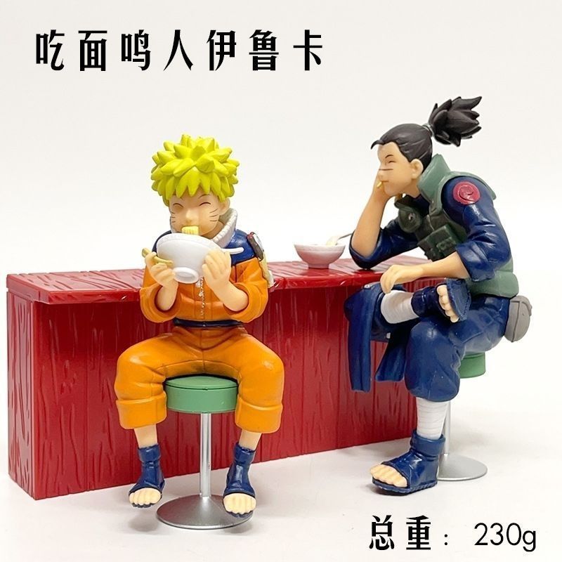 Naruto Iruka Ăn Ramen Trong Yile Anime Ninja Jingpin Hình Mô Hình Trang Trí Máy Tính Để Bàn