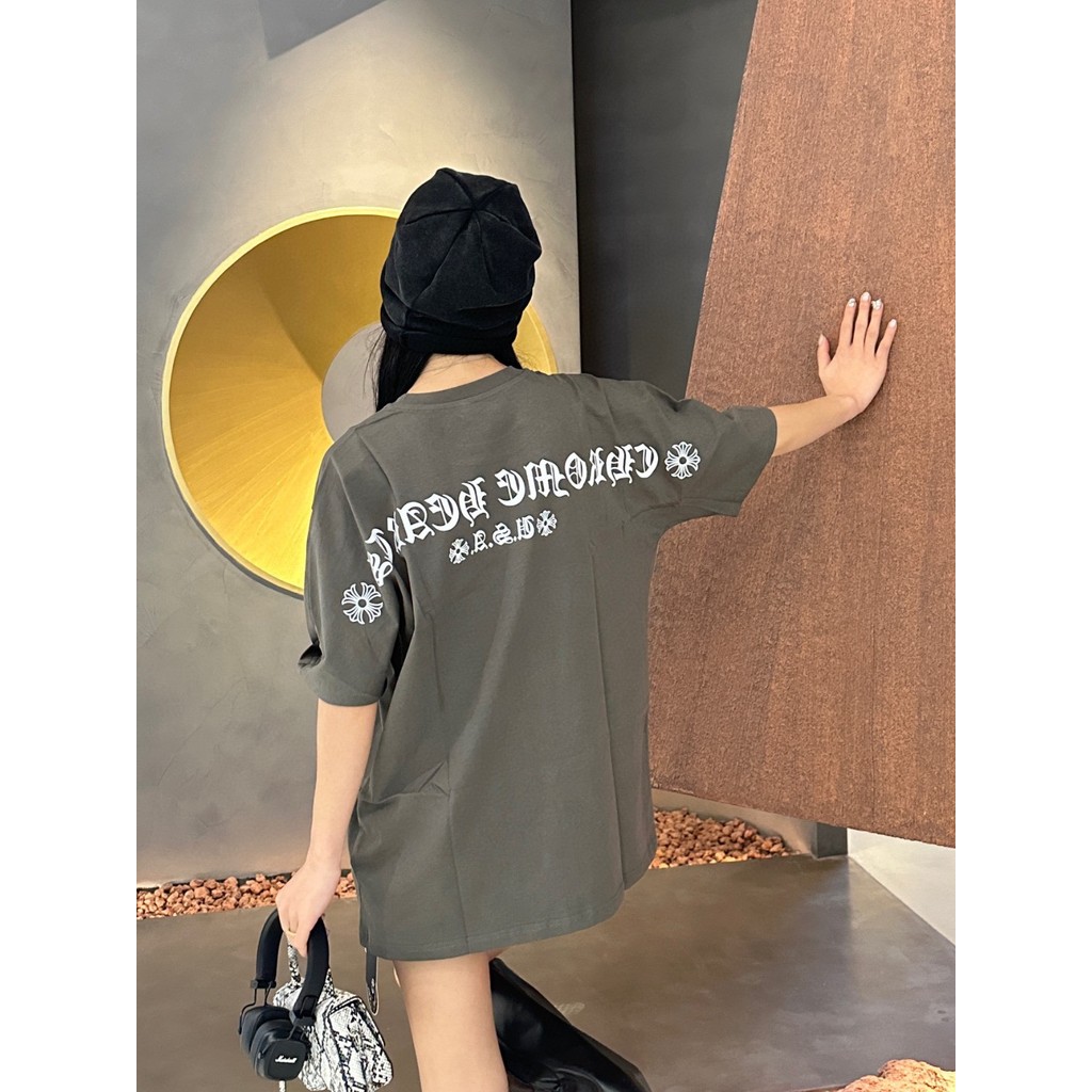 Áo Thun Ngắn Tay Chrome Hearts 2026, Dáng Ôm Just Fit, Chất Liệu Dày