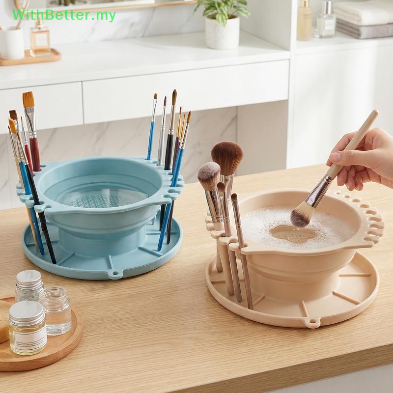 WithBetter Paint Brush Washer Paint Brush Clean Rinse Cup Basin Brush Cleaning Washer Tank Organizer