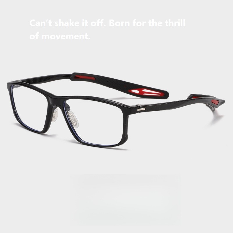 8452TR90Square Frame Anti-Collision Sports Glasses Comfortable large-frame glasses for students and 