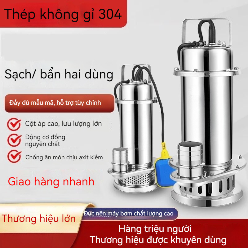 C1-F1newMáy bơm chìm bằng thép không gỉ. Máy bơm nước chống ăn mòn và máy bơm nước thải loại cắt.-Wa