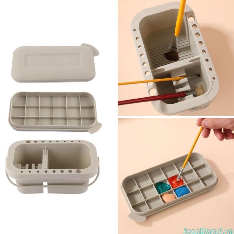 3 in 1 Artist Paint Brush Washer Cleaner Pots Art Paint Brush Basin Brush Tub