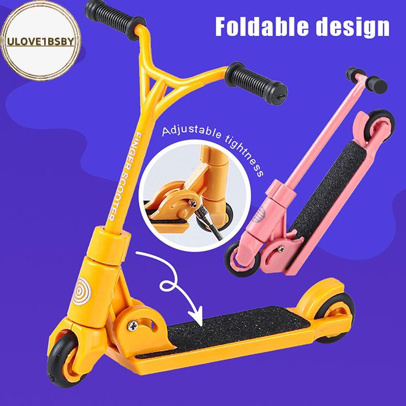 Ulove1bsby Kids Ki Scooter Finger BMX Có Thể Gập Lại T-type Finger Scooter Có Phanh Đồ Chơi Giáo Dục