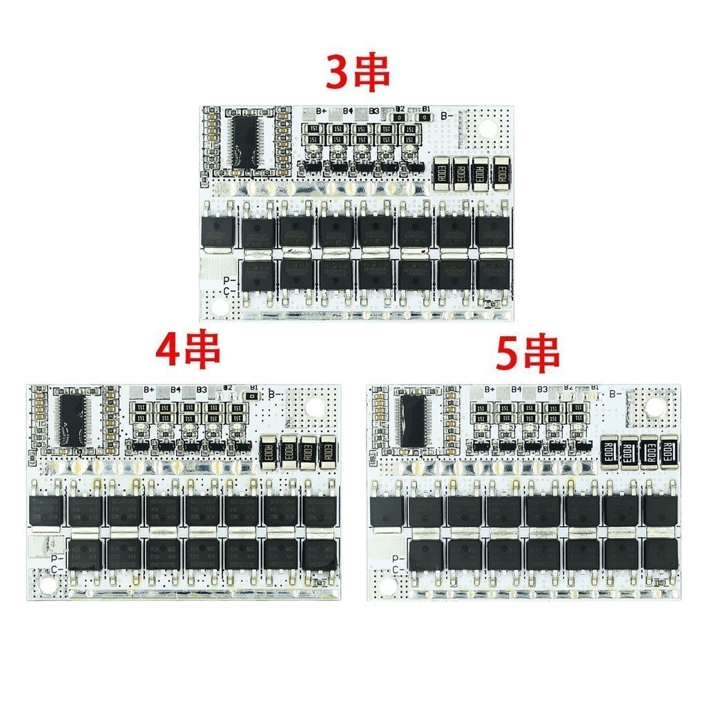 Bảng Mạch Bảo Vệ Sạc Pin Lithium 3S 4S 5S BMS 12V 21V 3.2V 3.7V 100A