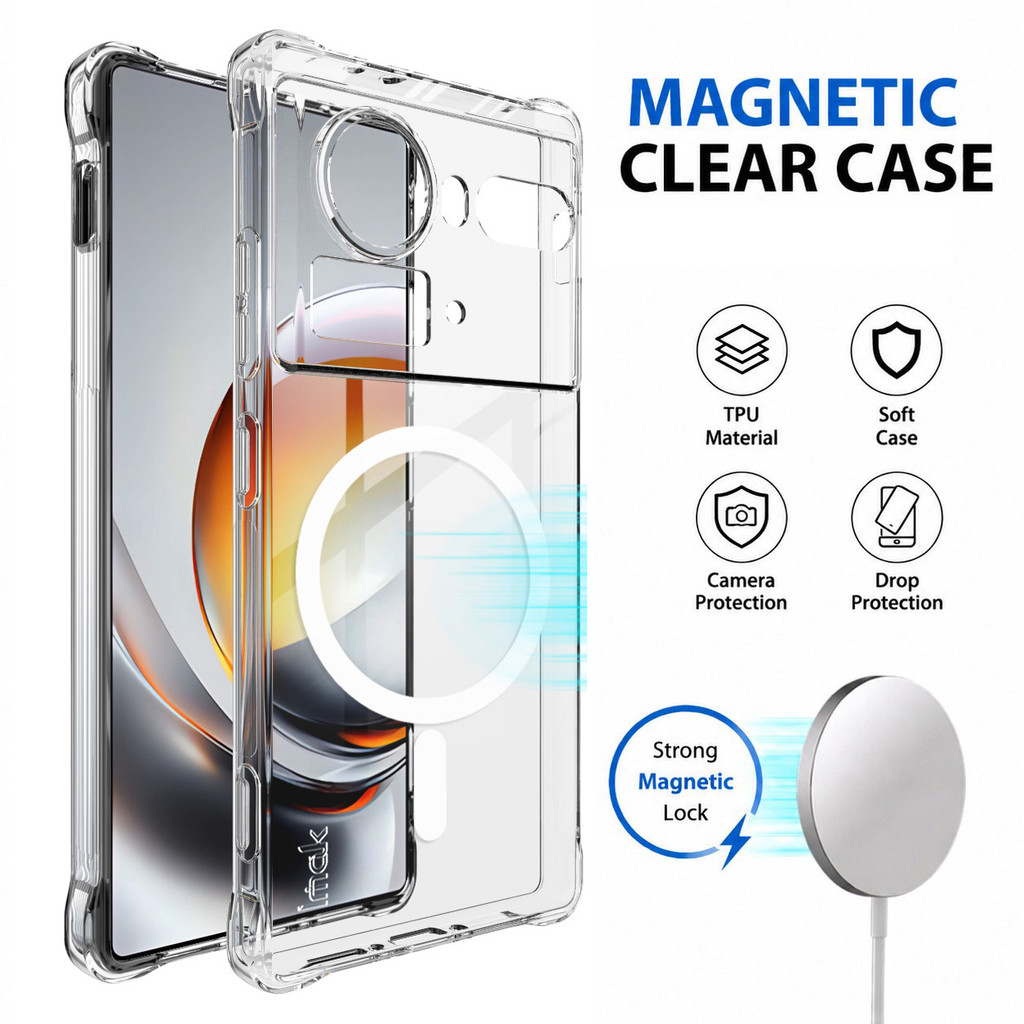 Ốp Lưng Từ Tính Cho Nubia Z80 Ultra / Z70S Ultra 5G Mềm Túi Khí TPU Cover