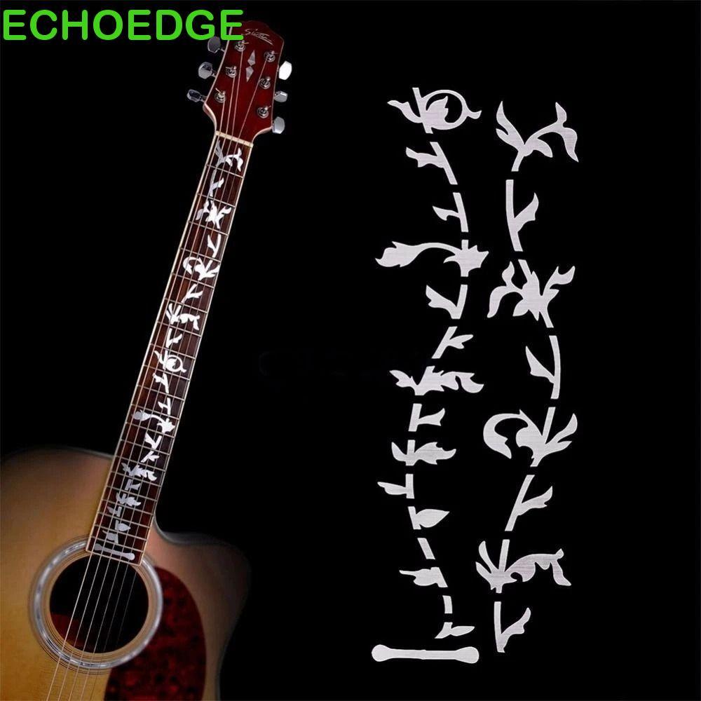 ECHOEDGE Cross Inlay Đề Can 22 Kiểu Đàn Guitar Siêu Mỏng Inlay Miếng Dán Đàn Guitar Acoustic Đàn Gui