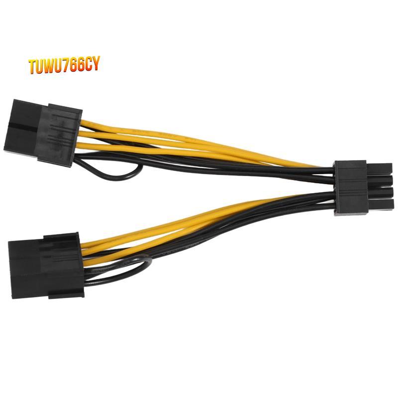 Cáp nguồn 8Pin sang Dual 8Pin (6 + 2) Cáp nguồn GPU cho K80 M40 M60 P40 P100