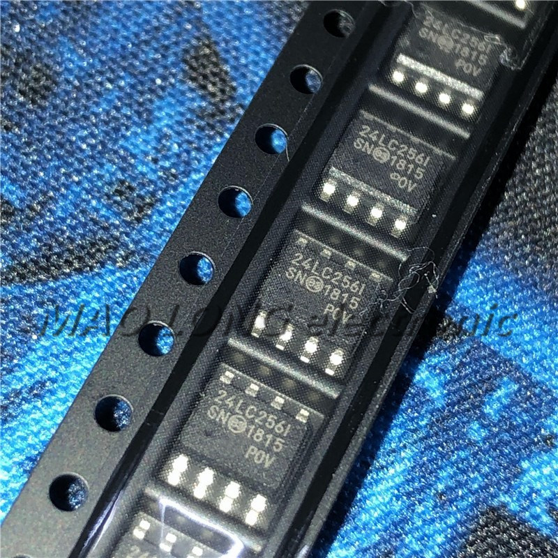 10 CÁI / lô 24LC256-I / SN SOP 24LC256I SOP8 SMD 24LC256 SOP-8 Còn hàng chip nhớ EEPROM 256Kb