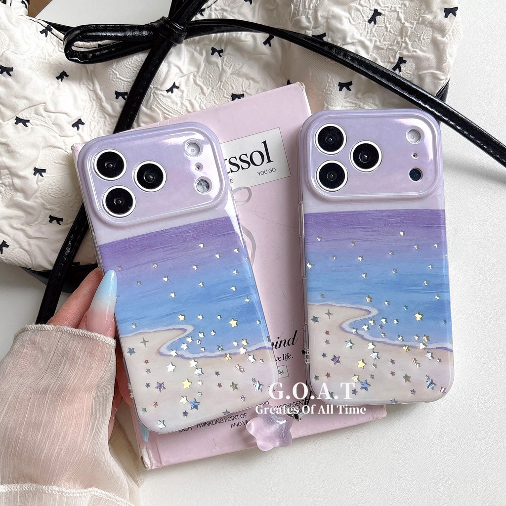 G.O.A.T Vỏ hoa mạ vàng Tương thích cho iPhone 17 pro max iPhone 17 16 15 14 pro max Vỏ bảo vệ mặt sa