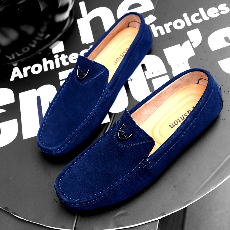 Nhẹ Cổ Điển Đẹp Trai Nam Loafer Giày Đế Cao Su Cho Nam Thời Trang Loafer Slip On