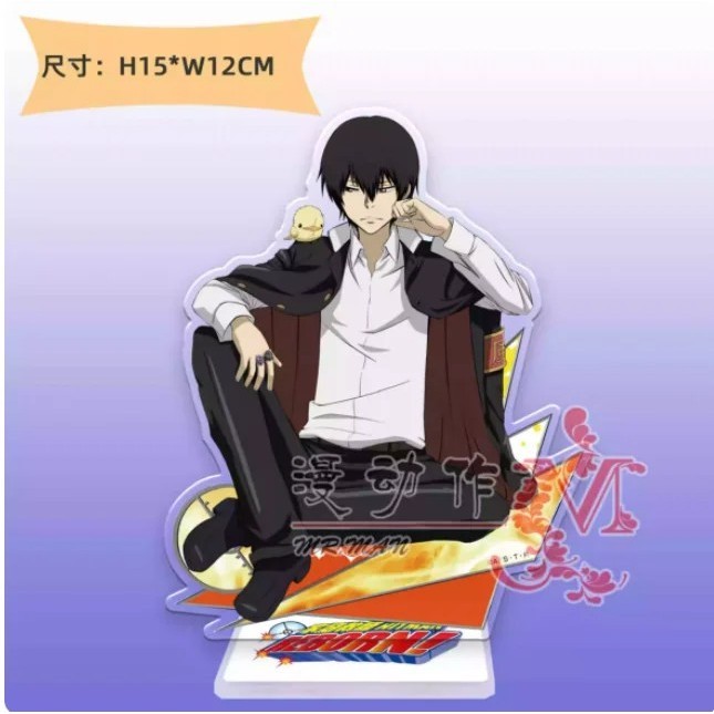 Standee Anime Reborn Mô Hình Mica Hibari Kyoya Sawada Tsunayoshi Trang Trí Bàn Học Katekyo Hitman Re