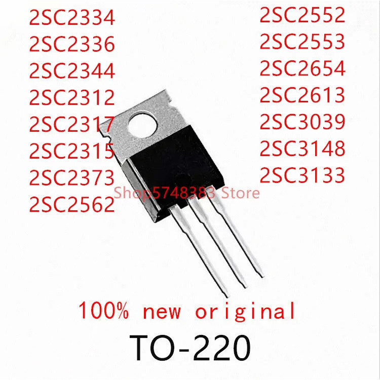 5 Chiếc 2SC2334 2SC2336 2SC2344 2SC2312 2SC2317 2SC2315 2SC2373 2SC2562 2SC2552 2SC2553 2SC2654 2SC2