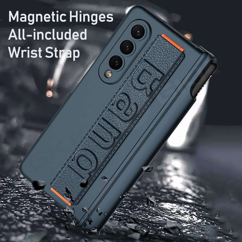 LUKEN Bản Lề Dây Đeo Cổ Tay Dành Cho Galaxy Z Fold 4 Bên Ngoài Bảo Vệ Màn Hình Bút Dành Cho Galaxy Z