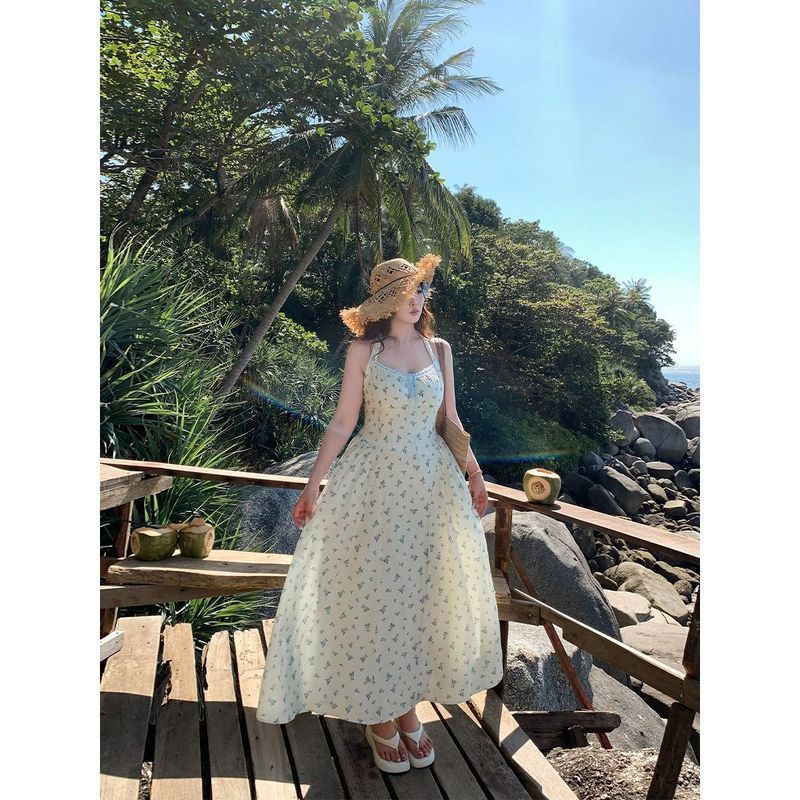 【Bess's house-bigsize】Bộ đồ hai món gồm váy dây hoa và đính cườm, phù hợp nhiều size，đầm hoa nhí bigsize，váy tiểu thư sang chảnh，váy hoa nhí bigsize | BigBuy360 - bigbuy360.vn