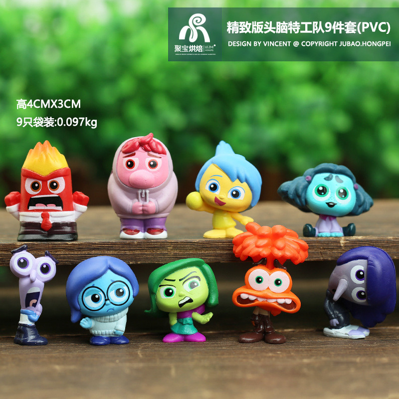 Spot Goods#Brain Spy Team Q Big Battle Brain Teaser Angry and Happy Figurine Model Toy Ornament0426h