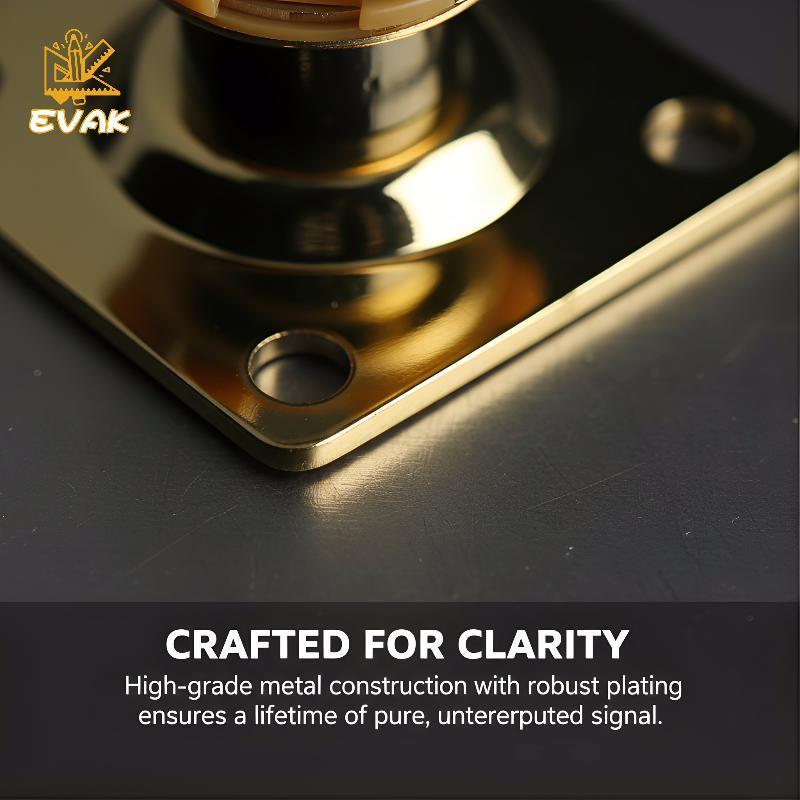 Alittlesetrtu Electric Guitar Output Ja Plate - Square Metalpact Soet VN