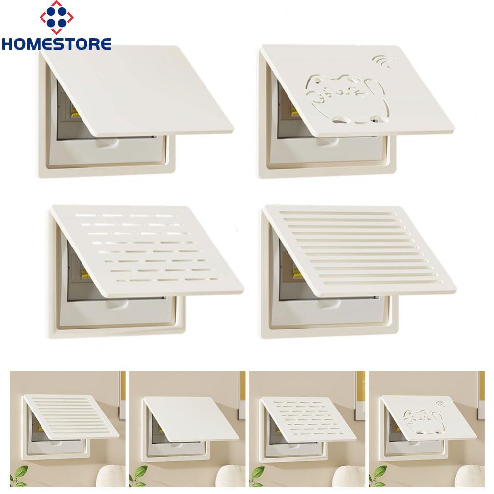 [Homestore]Electric Meter Box Wood Plastic Board Flip Top Access Easy Access To Switches