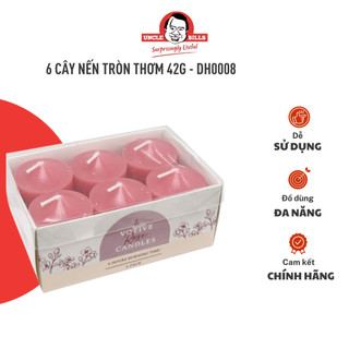 6 cây nến tròn nhỏ thơm 42g uncle bills dh0008