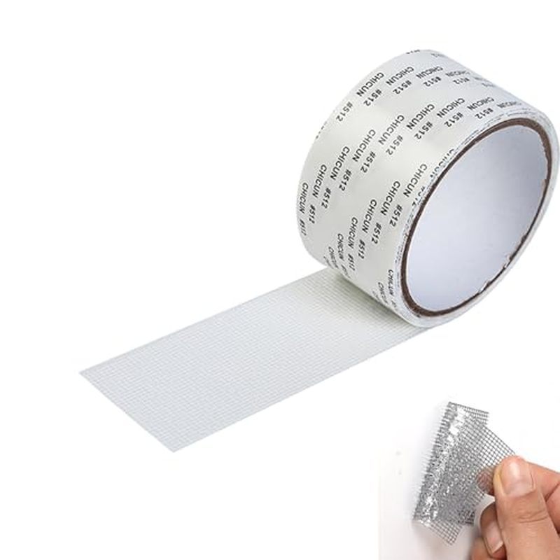 Window Screen Repair Tape（2" W×80" L） Strong Adhesive Screen Repair Tape Fiberglass Screen Tape Mesh