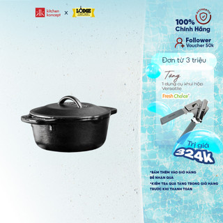 Nồi gang lodge - 18.5cm,0.95l sử dụng được trên mọi loại bếp