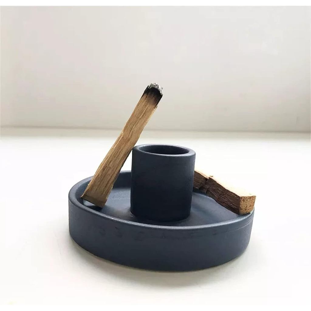 Giá đỡ que Palo Santo, Đầu đốt Palo Santo, Đầu đốt hương gốm cho gỗ Palo Santo hoặc Que hương thơm, 