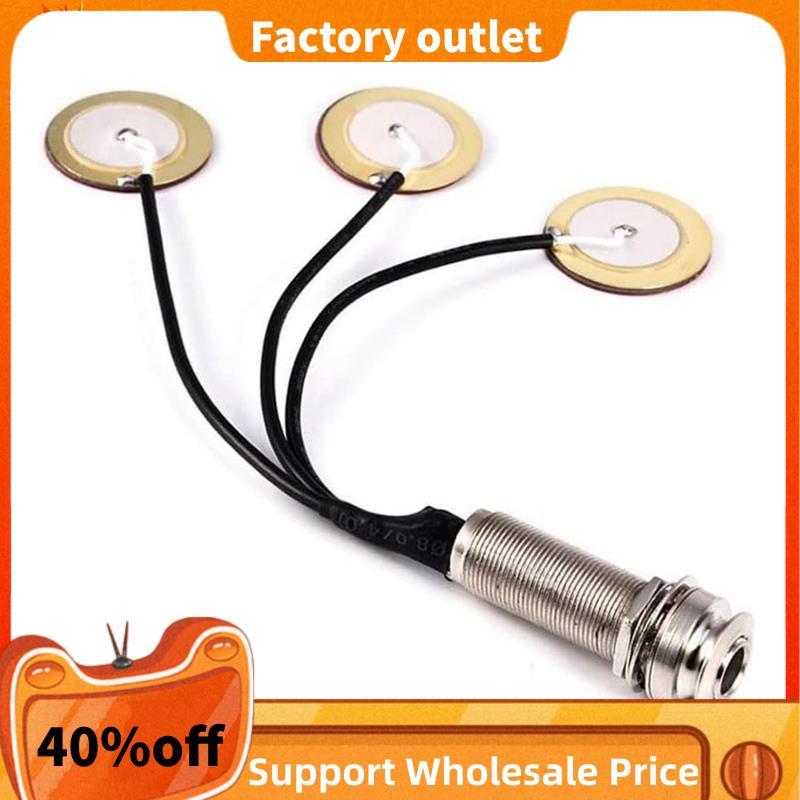 Piezo Pickup Transducer Micro Contact Acoustic Guitar Preamp Tự dính 1 / 4 Inch