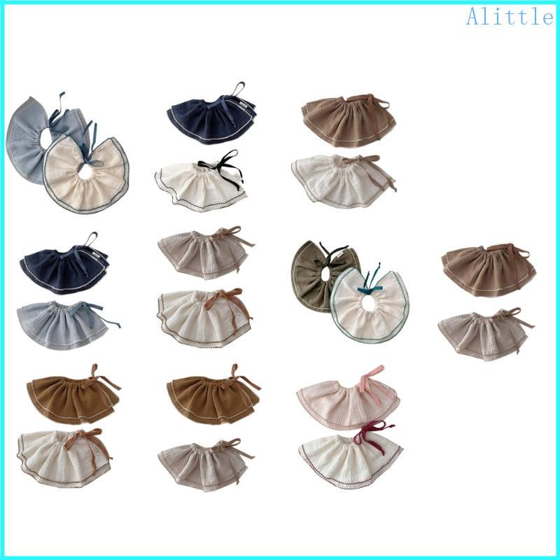 Alia 2 Món Yếm Cho Bé Khăn Nước Bọt Trẻ Sơ Sinh Phụ Kiện Cho Bé Gái Bé Trai