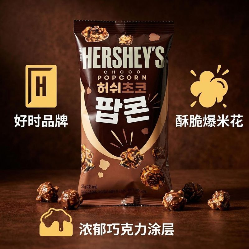 Good Chocolate Popcorn Chocolate Puffed Food Casual Dark Chocolate Popcorn Thơm Ngon p280 / 12