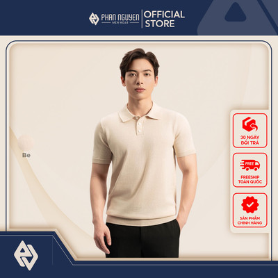 Áo polo nam dệt kim Phan Nguyễn, chất liệu cao cấp, thoáng mát,thấm hút tốt form regular fit APC.307