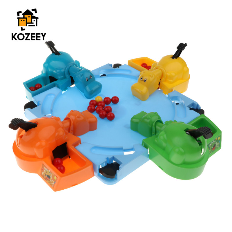 Máy tính để bàn Hungry Hippo Game Đồ chơi trò chơi bảng vui nhộn (Có hướng dẫn sử dụng tiếng Anh) Dà
