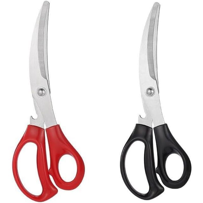 Heavy Duty Stainless Steel Poultry Shears - Kitchen Food Scissors for Chicken, Steak, Turkey & Grill