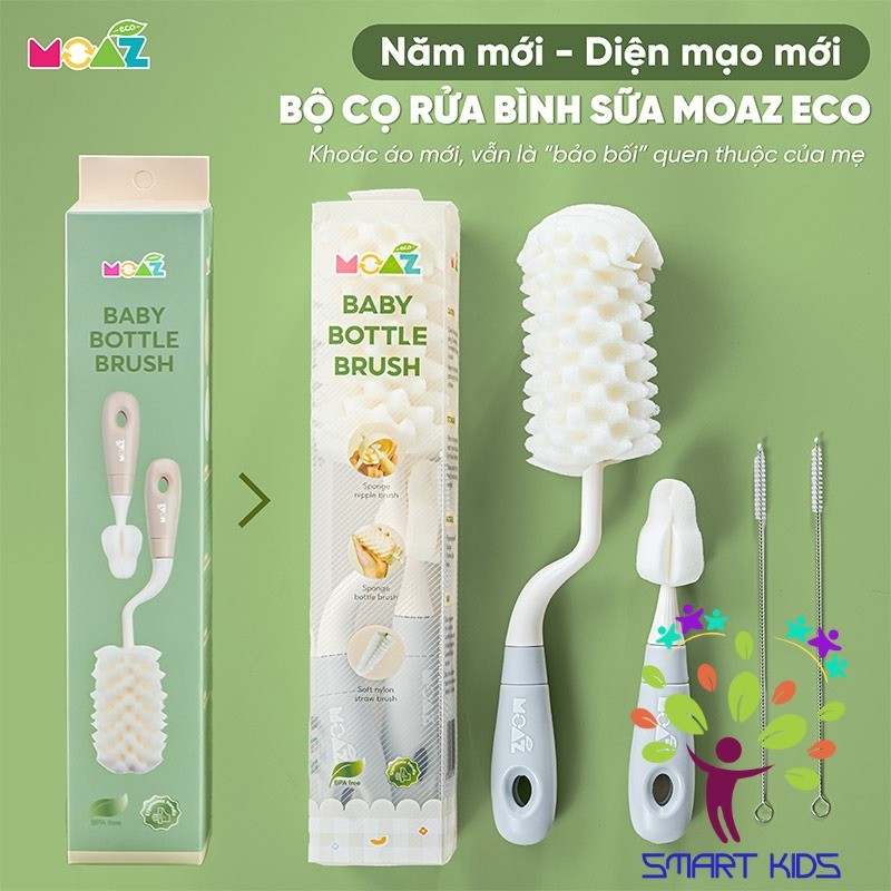 BỘ CỌ RỬA BÌNH MOAZ ECO Sản Phẩm Mới Của Moaz Bebe
