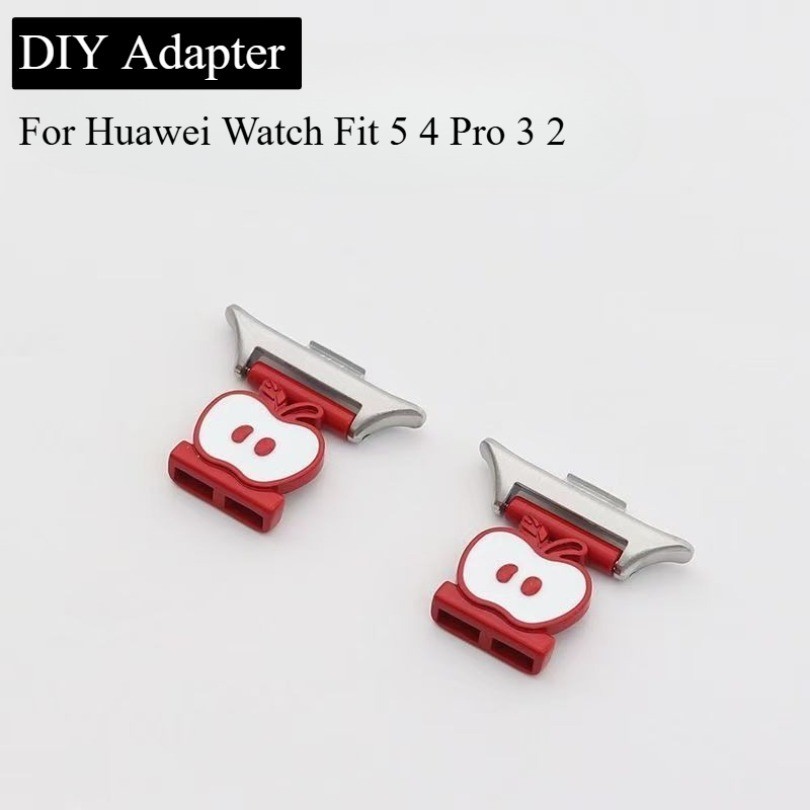 Bộ 2 Dây Đeo Kết Nối Adapter Cho Huawei Watch Fit 3 4 5 Pro Đầu Nối Kim Loại Cho Huawei Watch Fit2 V