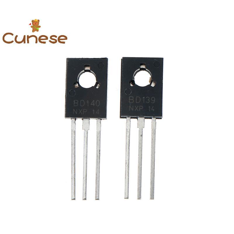 [Cunese] 20 Cái BD139 BD140 (BD140 10 Cái + BD139 10 Cái) Bóng bán dẫn điện TO-126 [Mới]